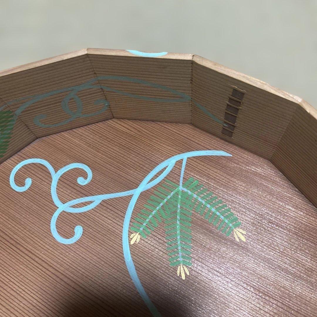 茶道具　16角　玄々斎好写　松唐草　雄斎　炭斗　裏千家