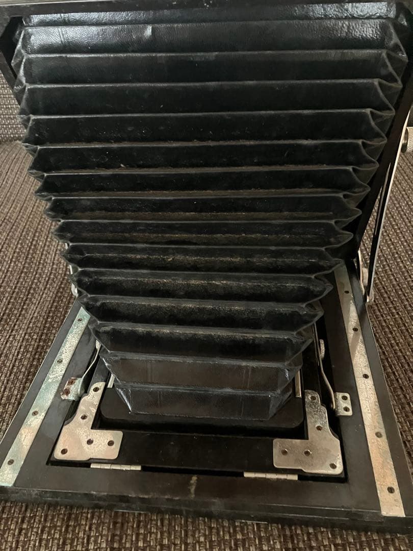 ジャンク扱い　蛇腹カメラ　レトロ　木製