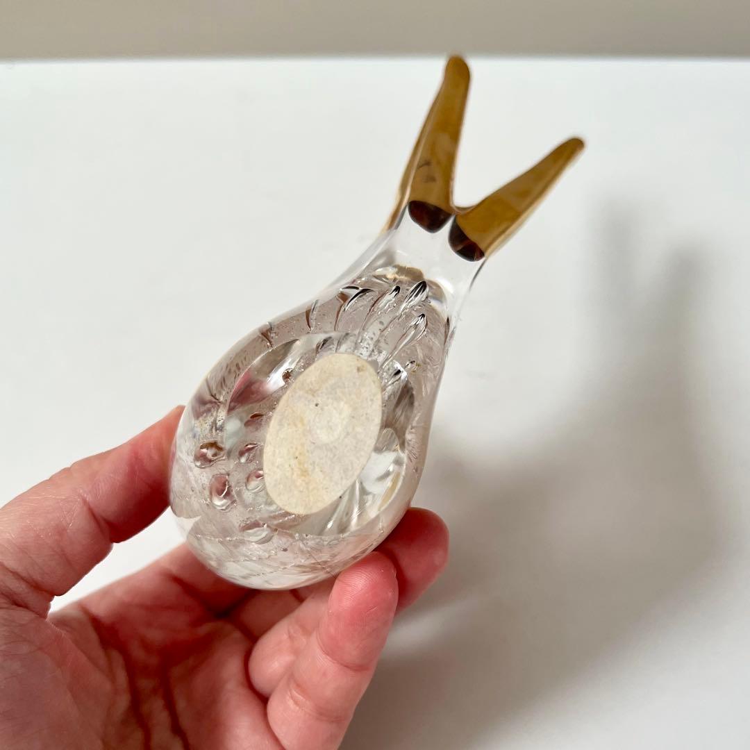 ガラス製 鳥 イタリア ムラノ ムラーノ ベネチアン ガラス 置物