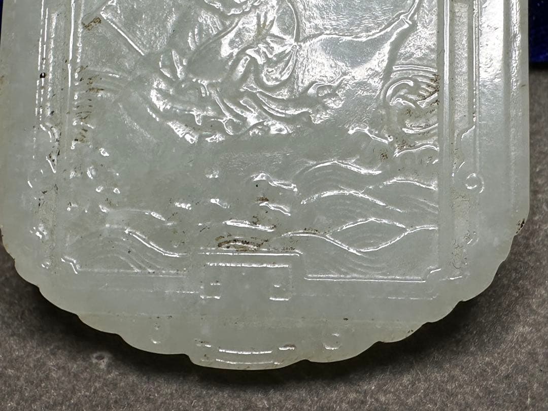 中国美術　ループタイ　和田玉　古砡　白砡　根付　天然素材　アンティーク　置物骨董