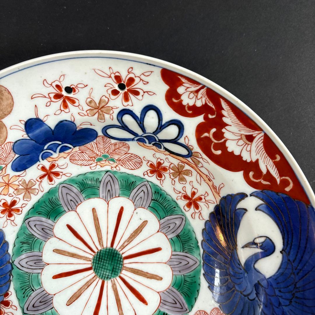 111 セール　扇　色絵　金彩　皿　鶴　桜　伊万里　有田　九谷　鍋島