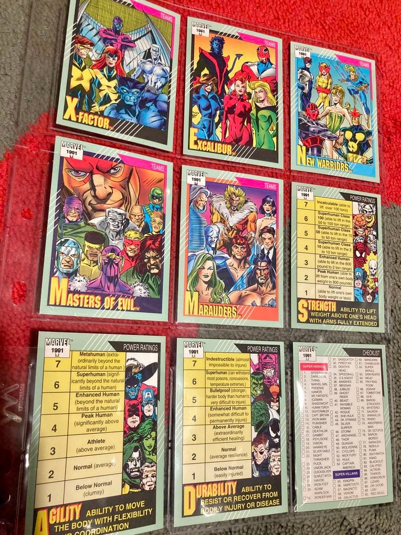 1991 マーベル・ユニバース シリーズ2 レギュラーカード全162種