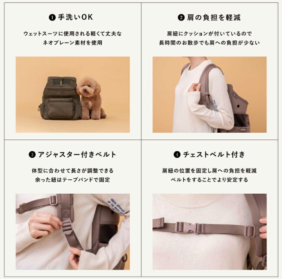 citydog / シティドッグ⭐︎ネオプレーン バックパック キャリー Sサイズ