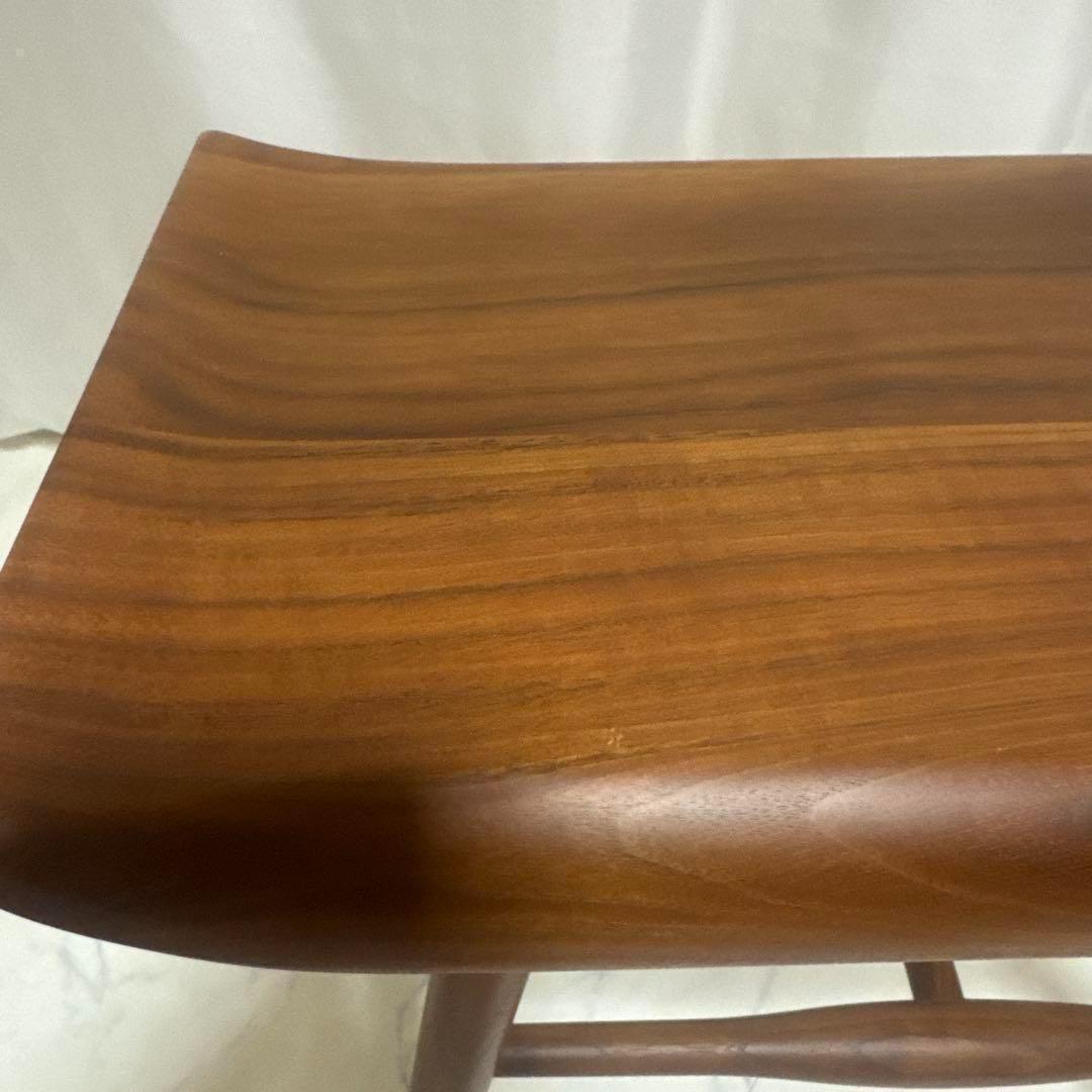 ✨美品✨スツールテーブル サイドテーブル 無垢材 ウォールナット 北欧