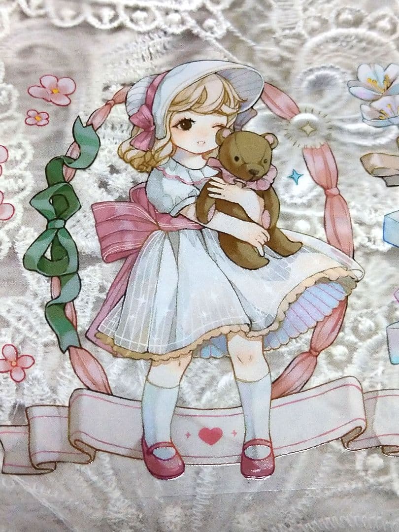 ✩再販✩J243＃有小熊陪你看月亮(PET)切り売り海外人物マステ女の子