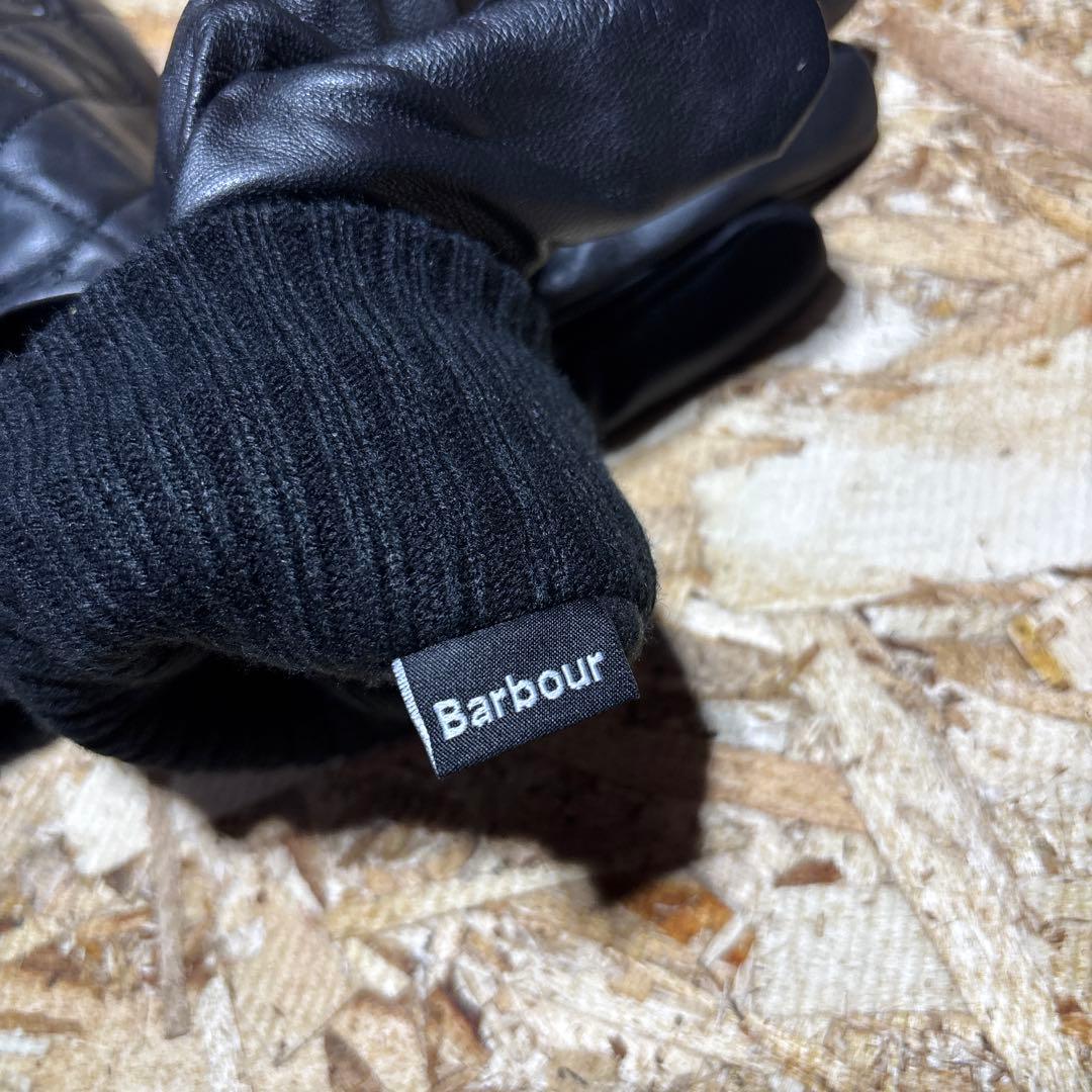 Barbour バブアー　キルティング　レザー　手袋　size Ｌ