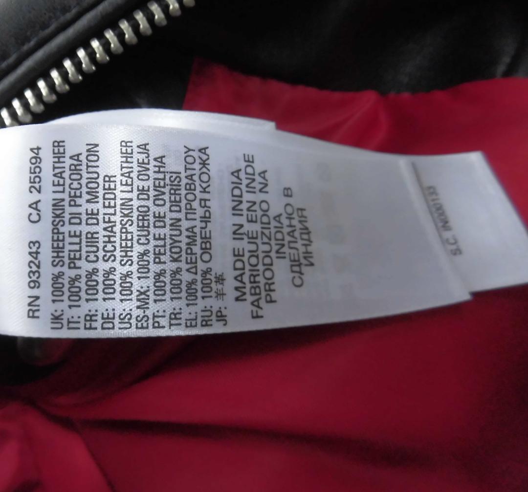 ディーゼル 羊革 ラムレザー レッドライニング バイカース シングルライダース