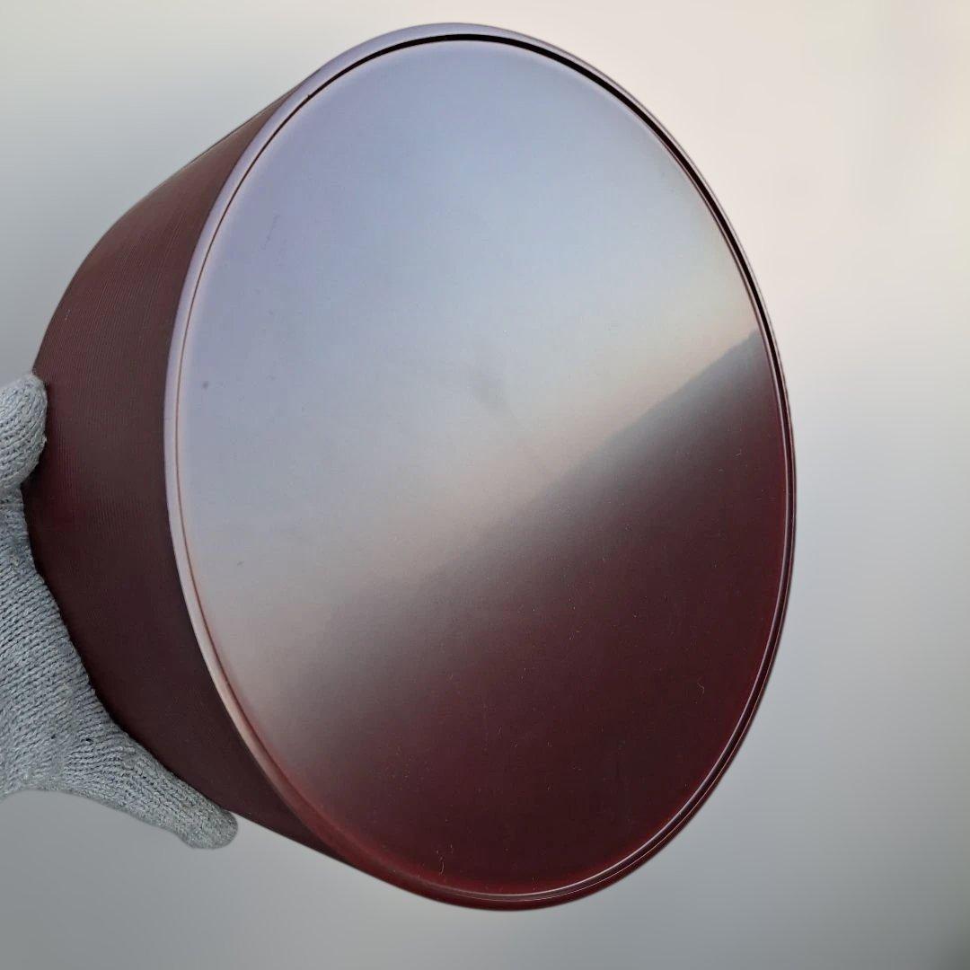 【茶道具　裏千家　千歳盆】天然天然　真塗　　長期保管品