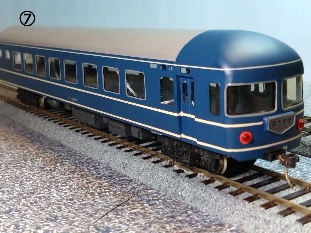 ＨＯゲージ　ブルートレイン客車　７両セット