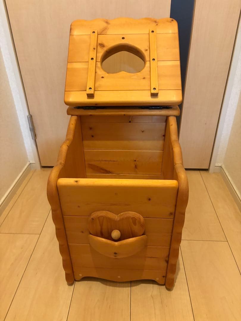 アメリカンカントリー家具　カントリーハートダストBOX ゴミ箱