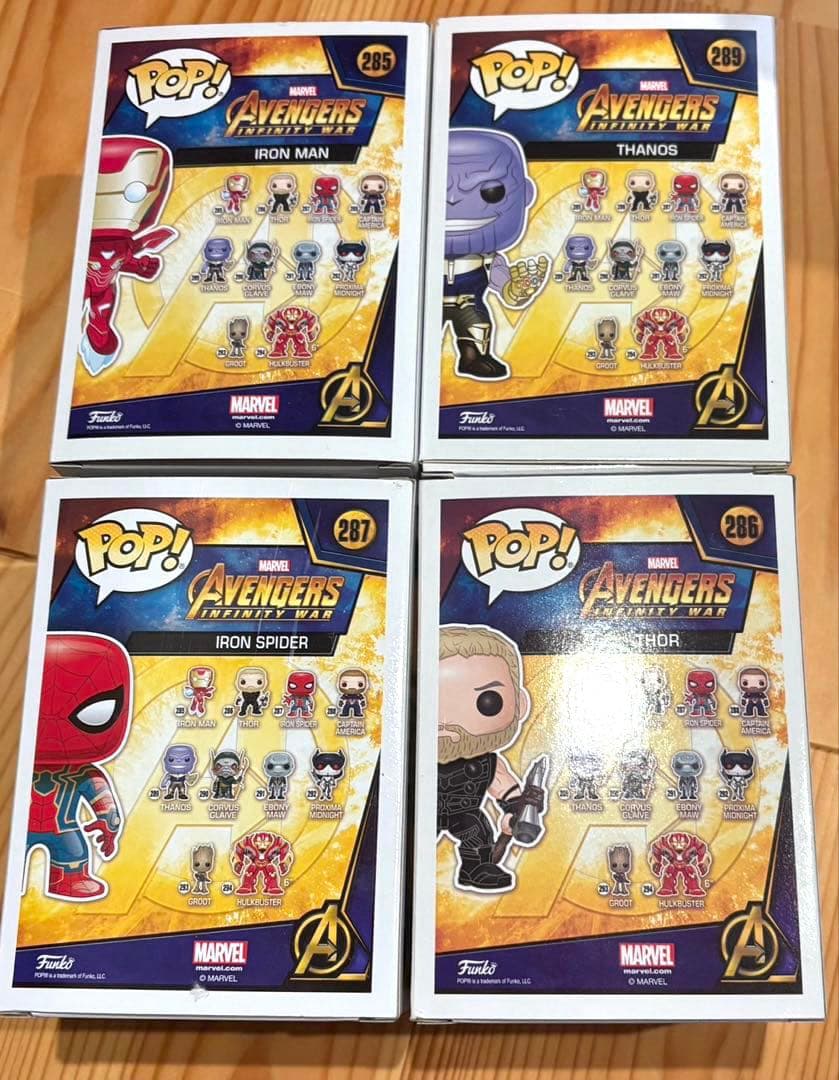 【はやいもの勝ち❗️】Funko Pop Avengers 4種セット✨