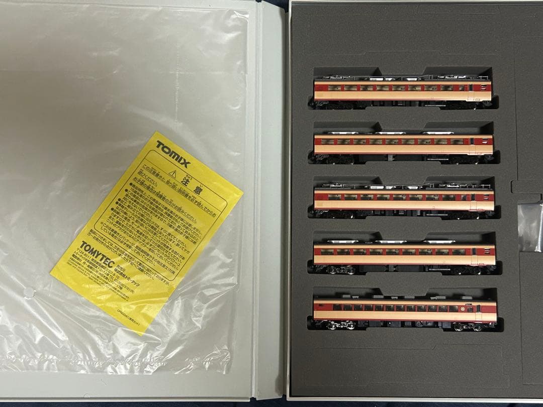 未使用品　国鉄 485系特急電車(ひたち)基本セット・増結セット