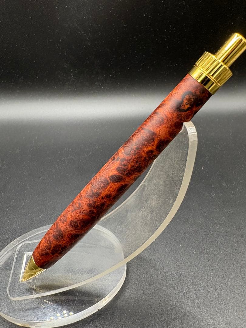 537超極上　本花梨　瘤杢　木軸シャーペン　ボールペン