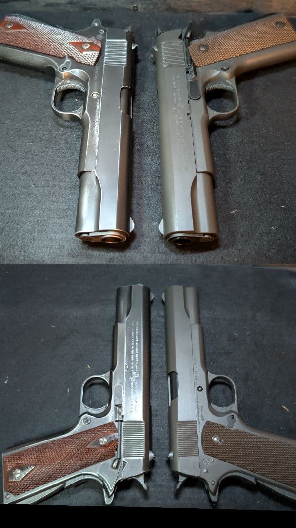 東京マルイ コルトガバメント バトルダメージ塗装 リアルウッドグリップ