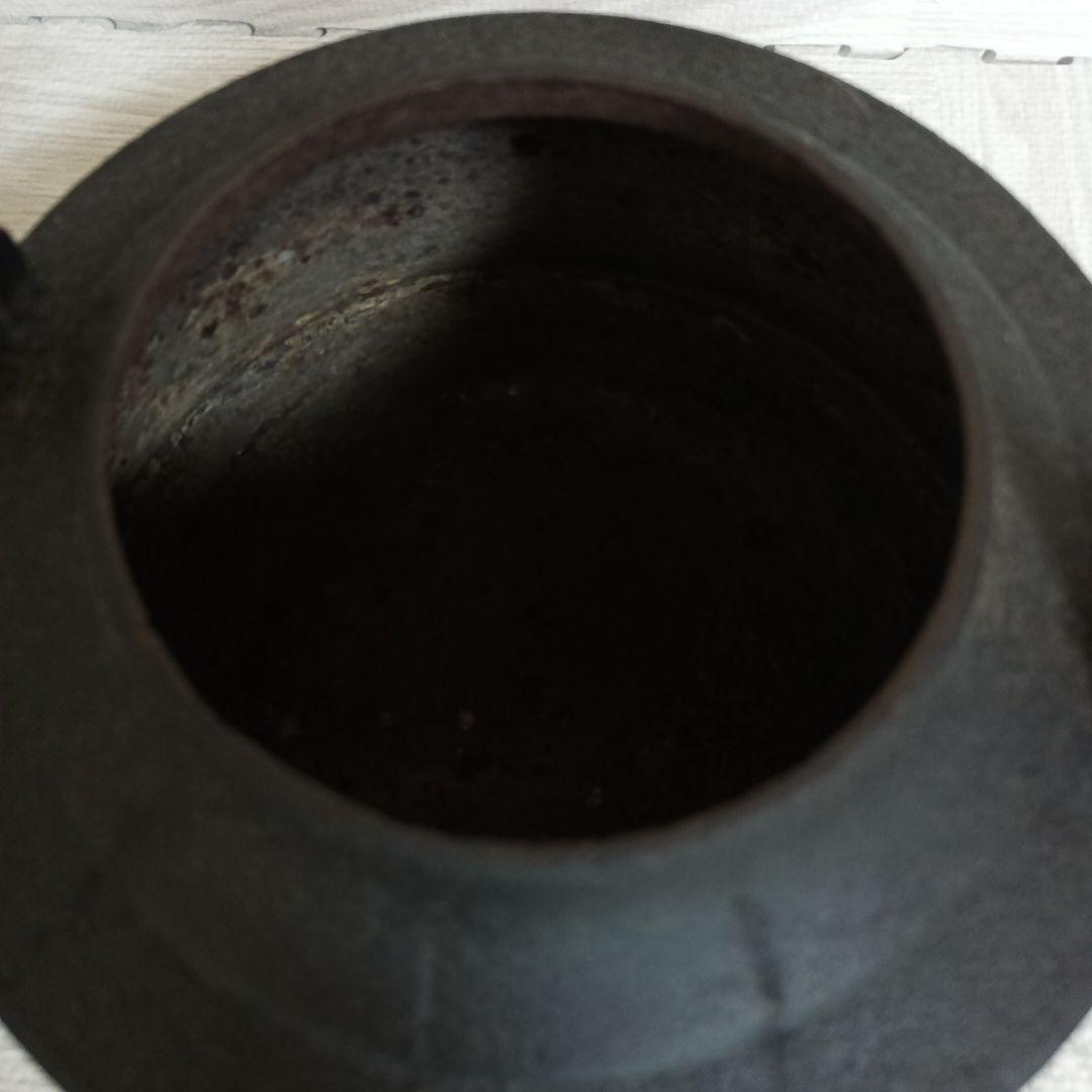 刻印有　南部鉄器 鉄瓶 急須 鋳鉄製 重厚 古道具 アンティーク