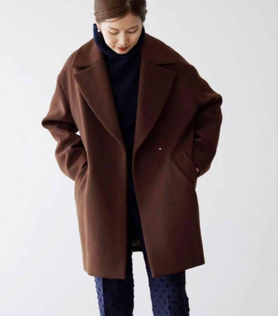 IÉNA コクーンショートコート 34 MANTECO