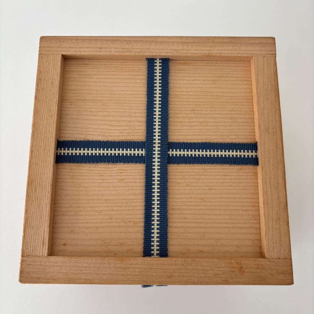 【新品未使用】抹茶茶碗　杉浦文泰作　瀬戸焼　御題『水』茶碗　共箱　ウコン布あり