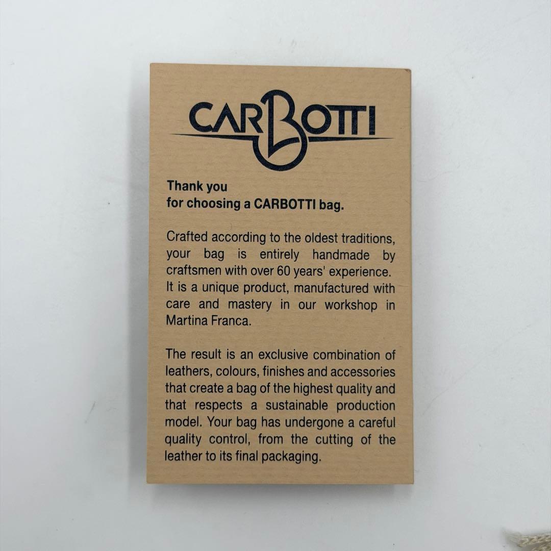 【極美品】カルボッティ ショルダーバッグ DIANA レザー 2way ブラウン