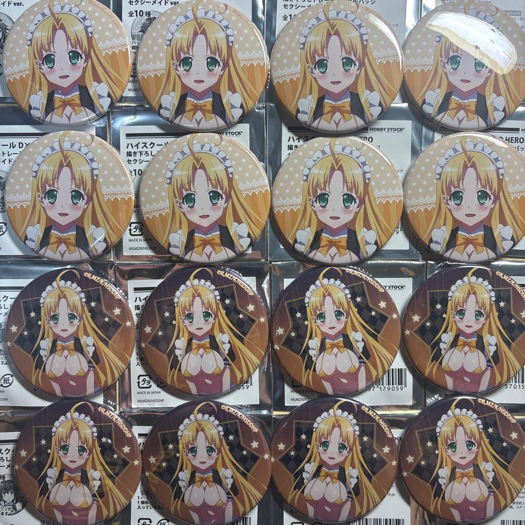 ハイスクールD×D アーシア　缶バッジ　限定　セクシーメイド　16点セット