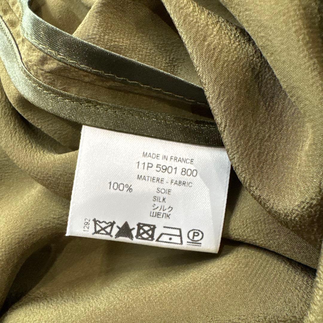 美品 GIVENCHY サルエルパンツ シルク100% カーキ