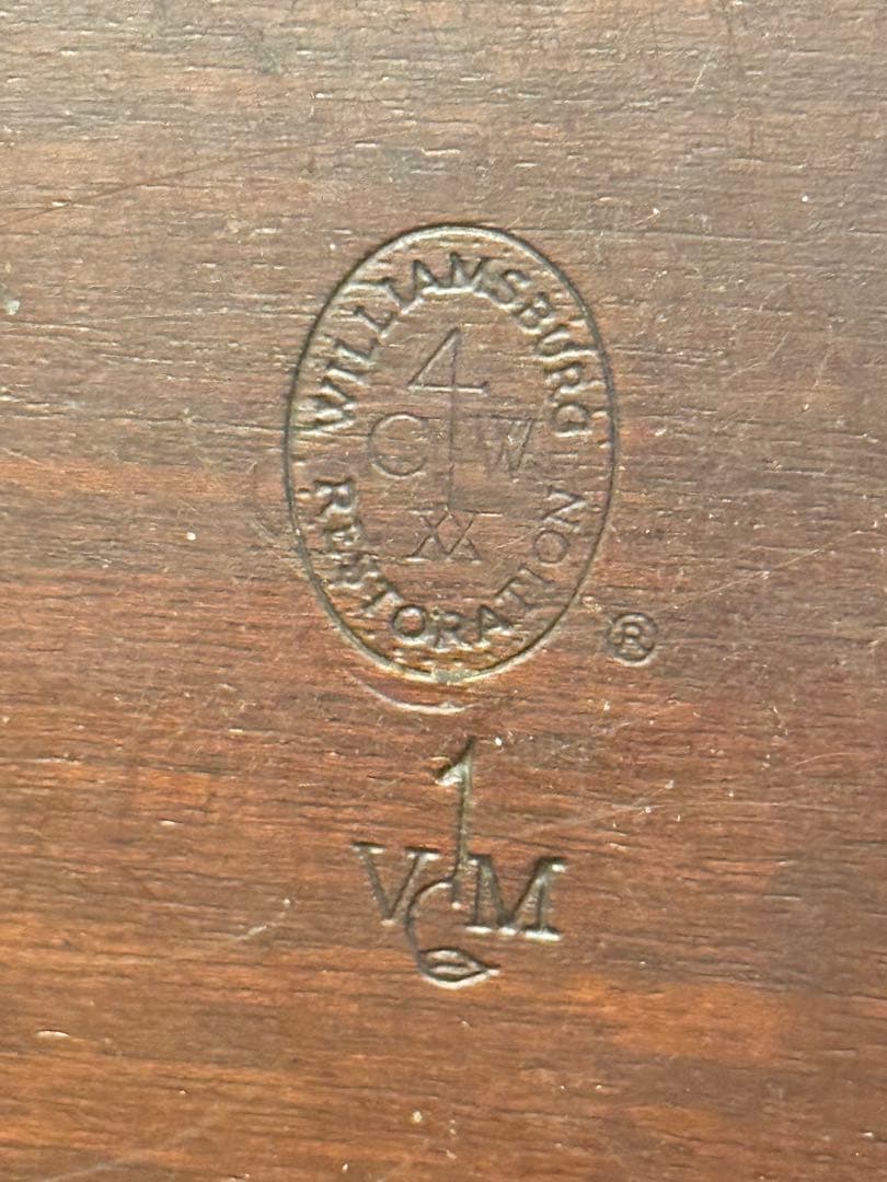 WILLIAMSBURG コロニアルマホガニー製ウィリアムズバーグティーキャディ