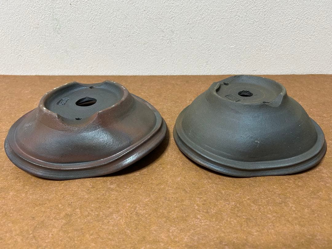 竹鳳　焼締変形盆栽鉢　貴風盆栽　小品盆栽　文人木　寄せ植え　山野草