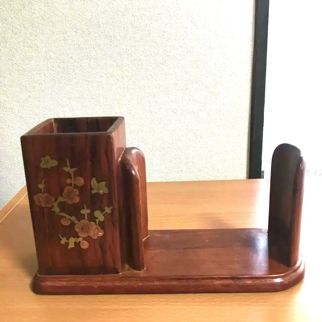 〈新品未使用〉中国茶器　 茶道　茶器　木製　茶道具