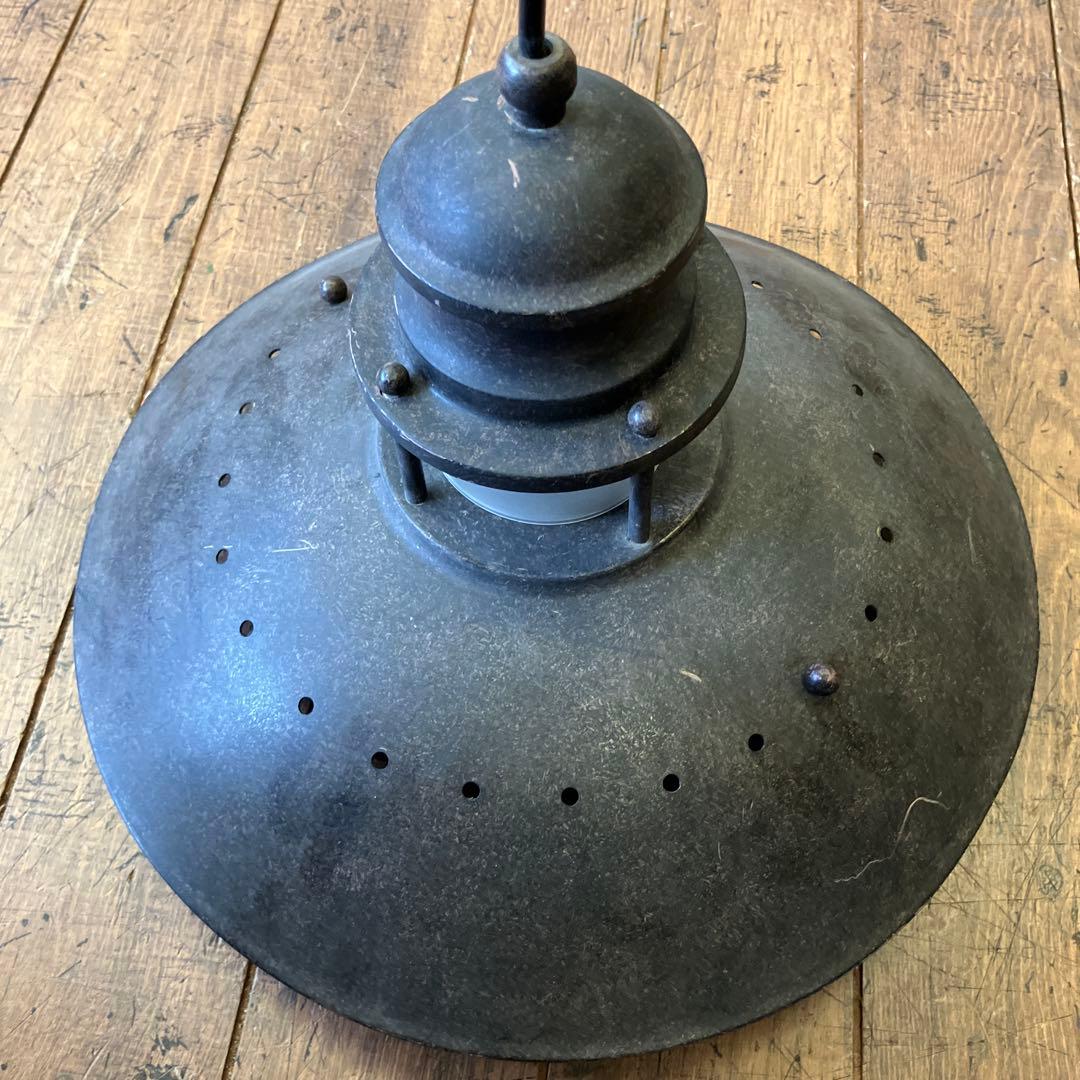 アンティーク インダストリアル 工業風ペンダントライト アイアンフレーム 古道具