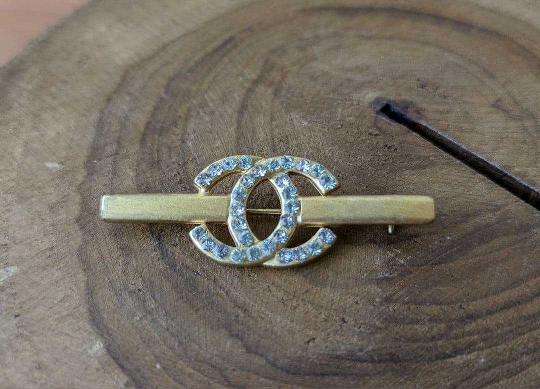 ENSEMBLE購入　CHANEL　シャネル　ラインストーン　ブローチ