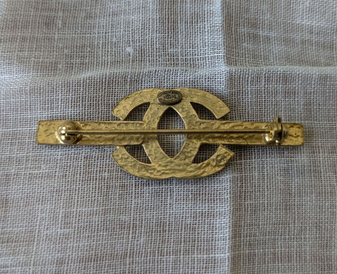 ENSEMBLE購入　CHANEL　シャネル　ラインストーン　ブローチ