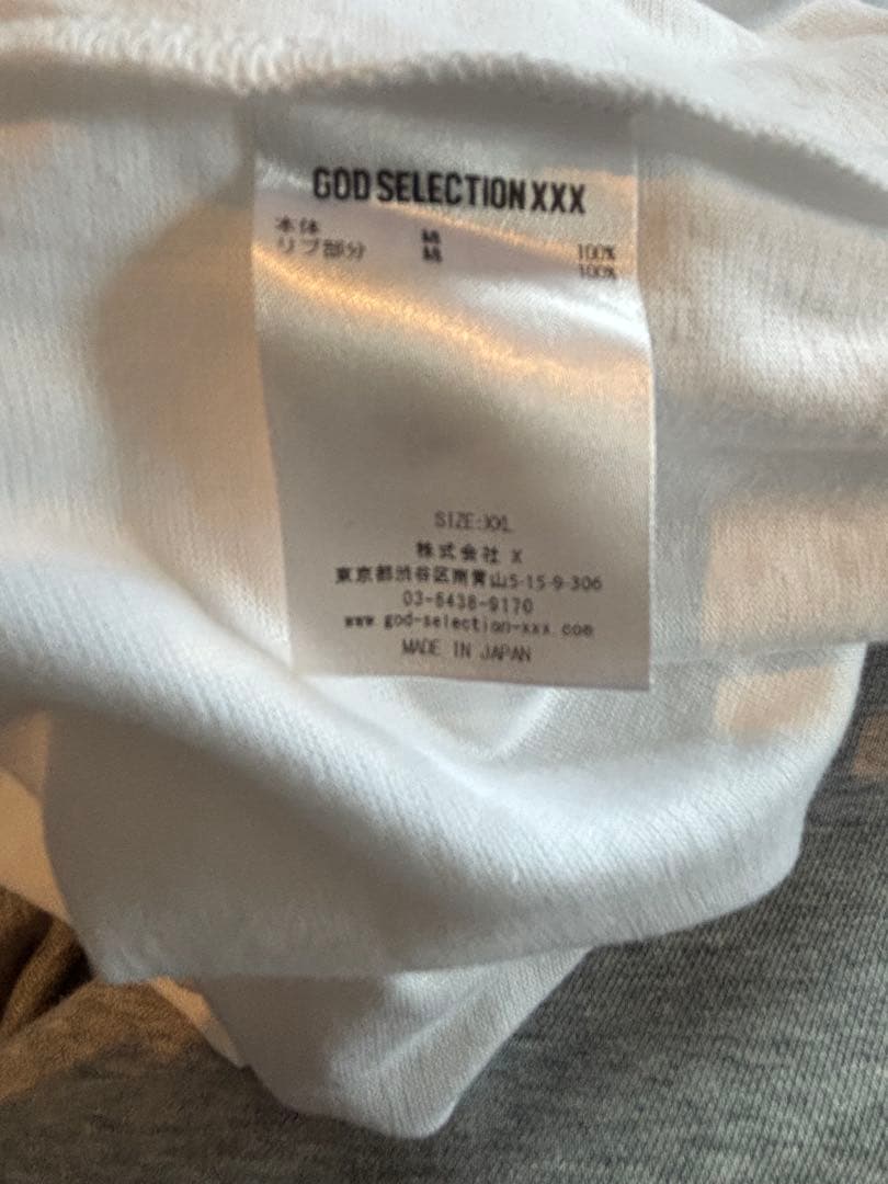 GOD SELECTION XXX ホワイト Tシャツ　新作