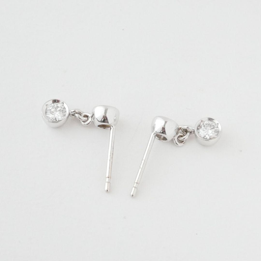 希少【ポンテヴェキオ】K18WG ダイヤモンド　0.60ct 2way ピアス