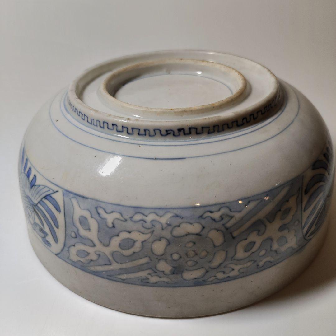 古伊万里　狆鳳凰文大鉢　江戸後期