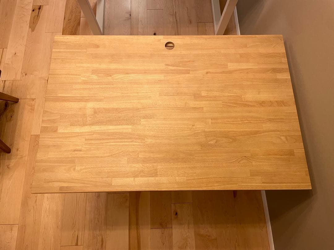 KANADEMONO_TABLE /ラバーウッドA(120x80 )_トレー付