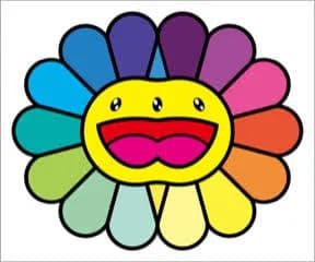 村上隆 版画 Multicolor Double Face: Yellow