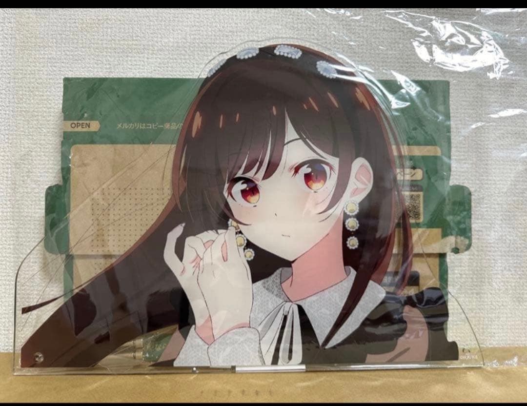 水原千鶴(ガーリーファッションver) 描き下ろし 特大ダイカットアクリルパネル