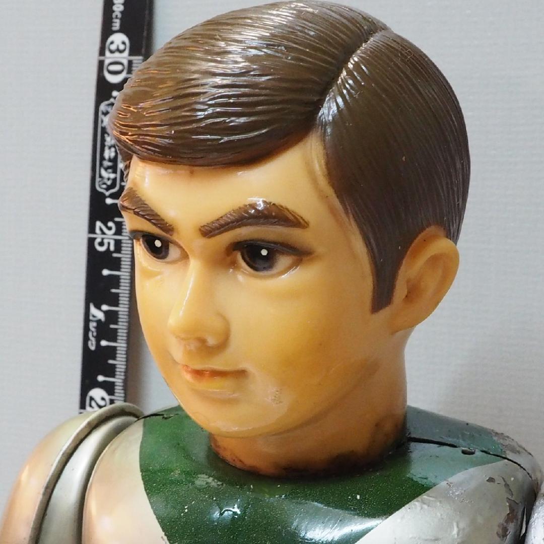 ブルマァク【ミラーマン仮面付き電動歩行 リペイント補修有】ブリキ製ロボットTIN