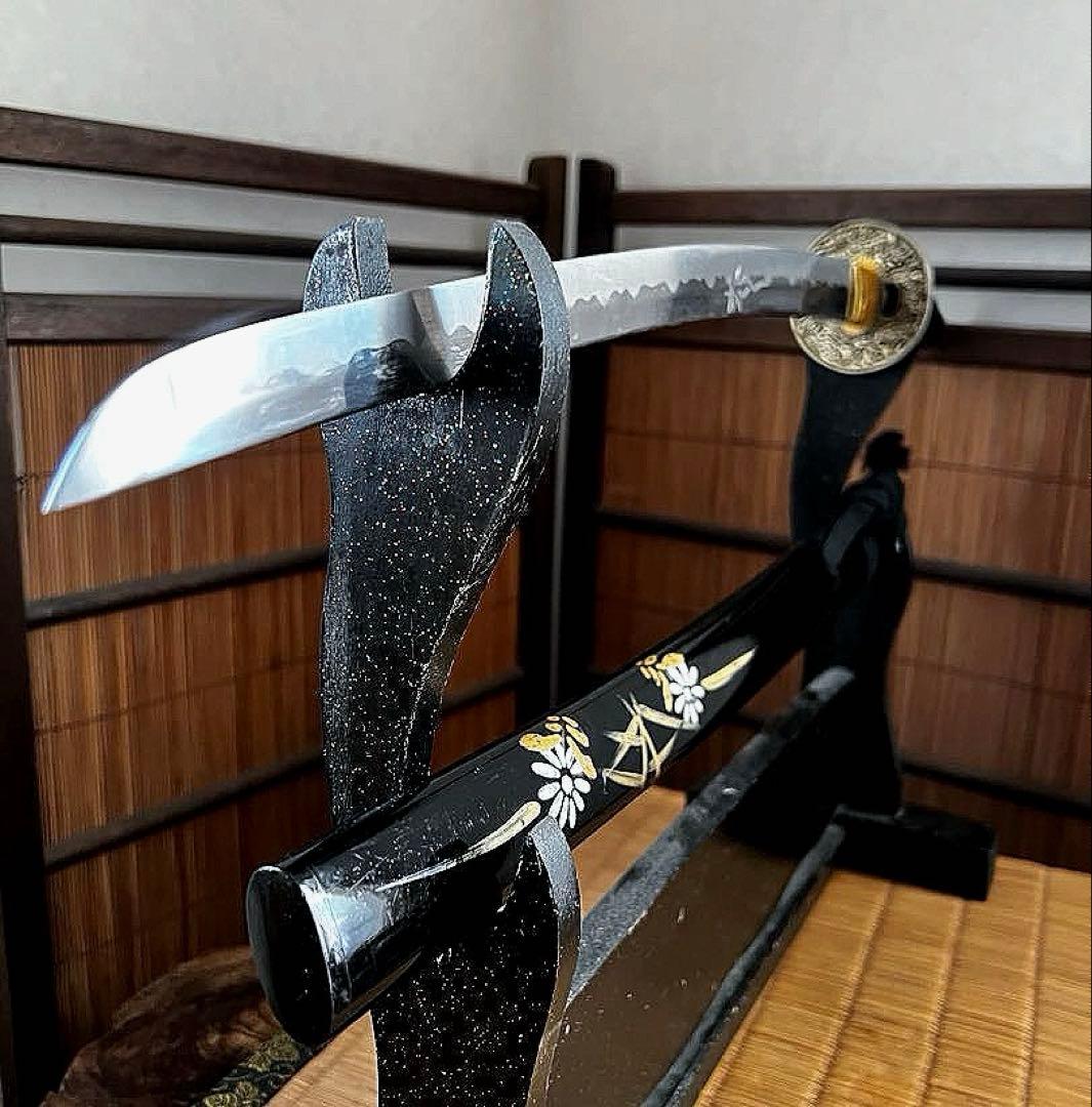 日本武具美術 模擬刀 模造刀 装飾鞘 蒔絵 龍刻 長さ69㎝