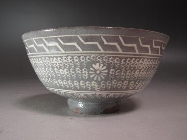 ☆　清水比呂志　三嶋茶碗　清水公照極めがございます☆y547