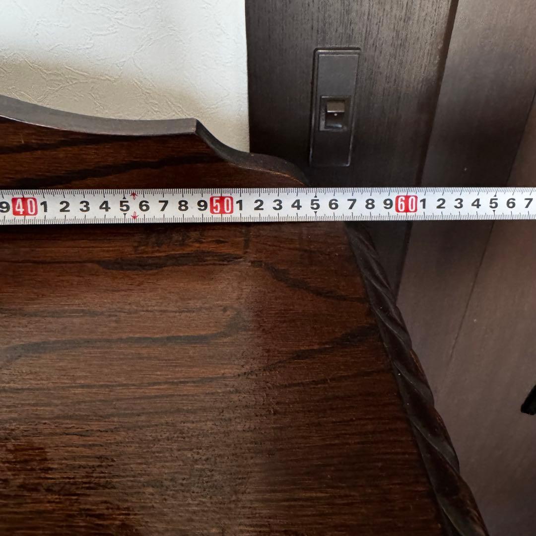 アンティーク　キュリオケース　キャビネット　コレクションケース　木製　ガラス　茶