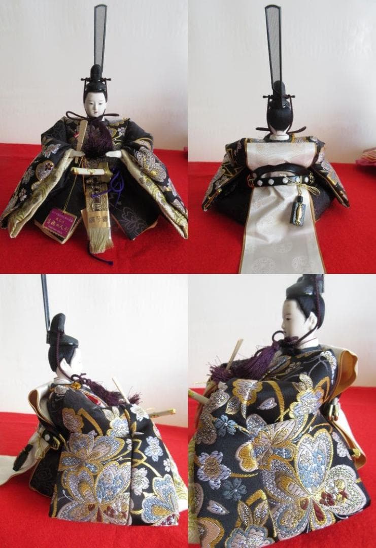 特別価格　吉徳大光　沈金蒔絵の高級台屏風　ひな人形