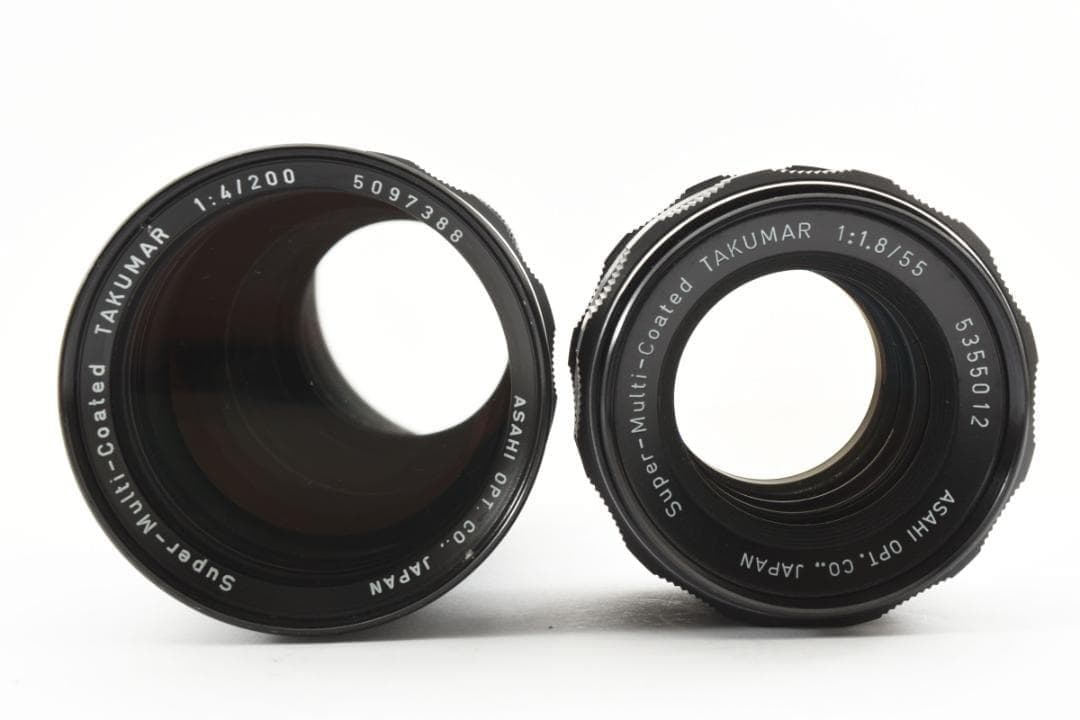 【ダブルレンズセット】 SMC Takumar 55mm 200mm SO249