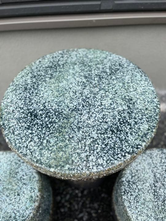 宝福寿吉 信楽焼 青窯肌 ガーデンテーブルセット 直径４６cm