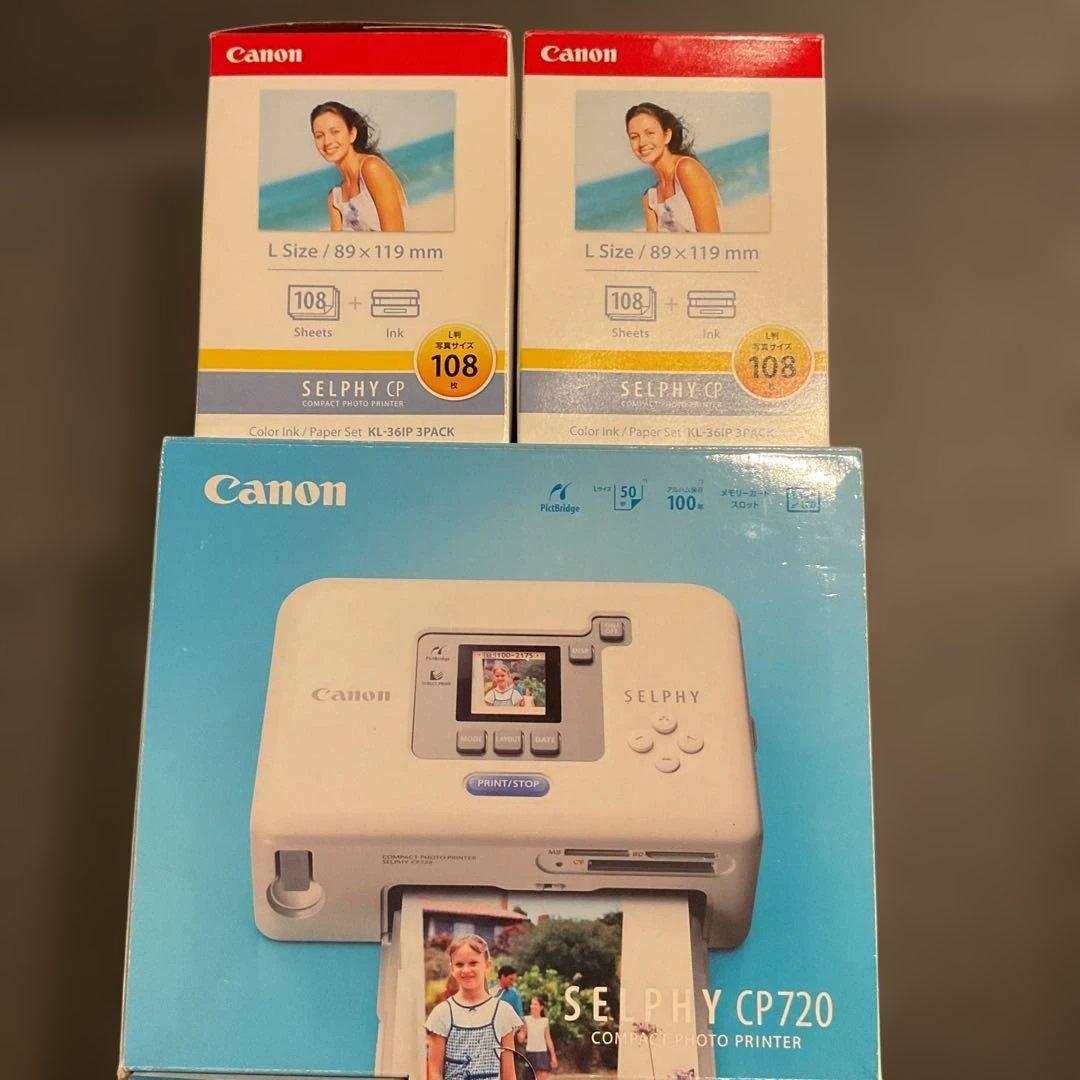 Canon SELPHY CP720 コンパクトフォトプリンター&用紙
