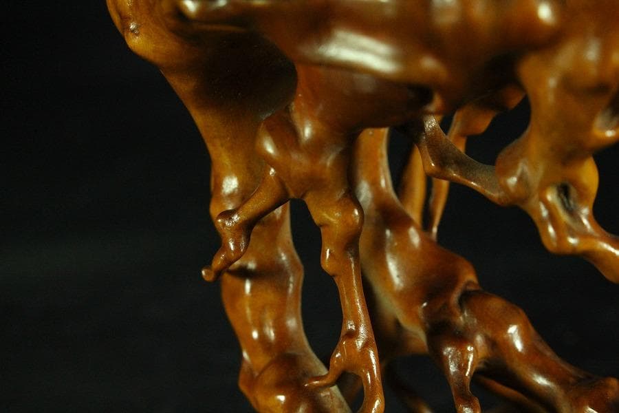 黄楊木 刻 根木台(K-HA524)