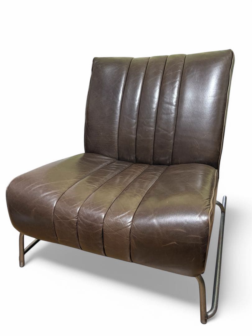 クラッシュゲート　シングル　ソファ　レザー　マック3 オイルレザー