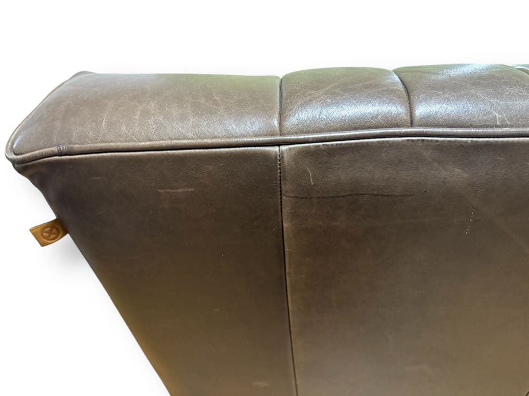 クラッシュゲート　シングル　ソファ　レザー　マック3 オイルレザー