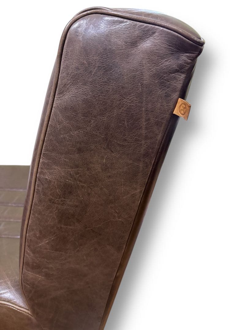 クラッシュゲート　シングル　ソファ　レザー　マック3 オイルレザー