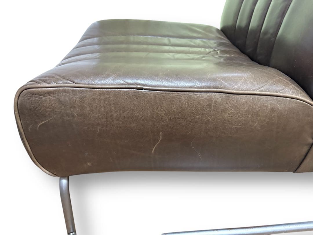 クラッシュゲート　シングル　ソファ　レザー　マック3 オイルレザー