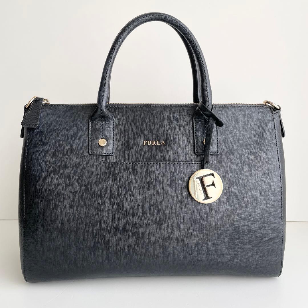 フルラ FURLA ハンドバッグ 2way リンダ トート レザー ほぼ新品